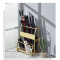 Iron work golden umbrella storage rack